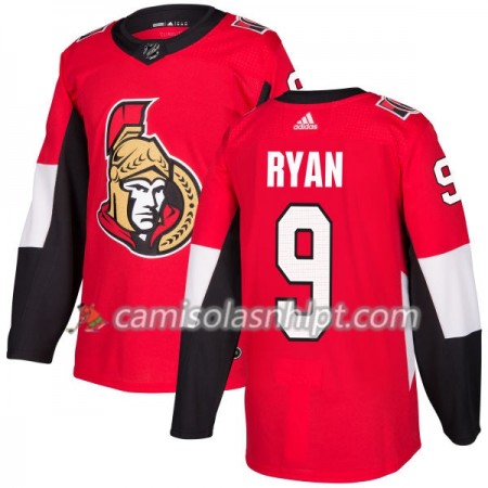 Camisola Ottawa Senators Bobby Ryan 9 Adidas 2017-2018 Vermelho Authentic - Homem